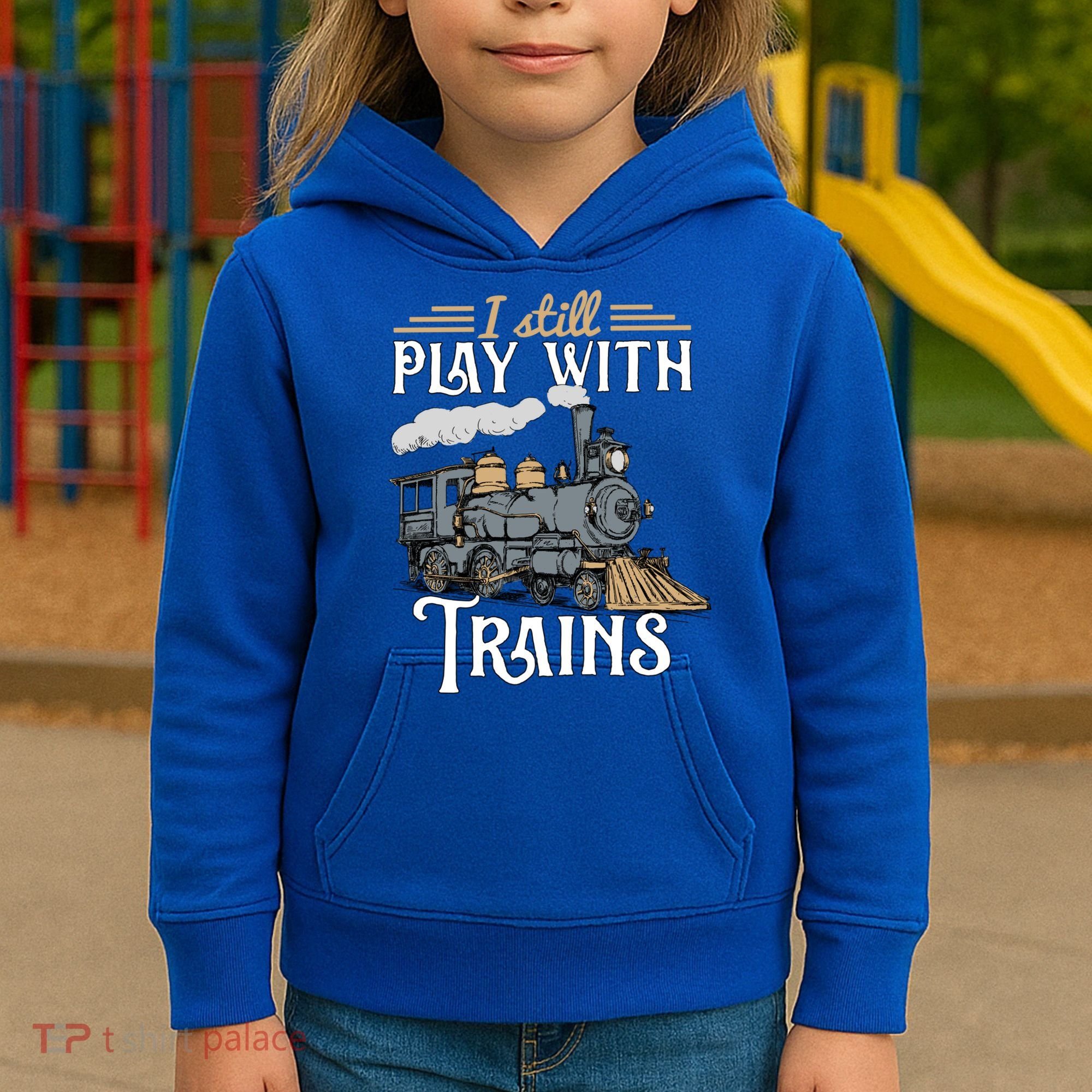 Model Steam Train Cute Gift Locomotive Trainspotting Meaningful Gift Kids Hoodie