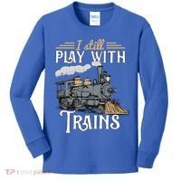 Model Steam Train Cute Gift Locomotive Trainspotting Meaningful Gift Kids Long Sleeve Shirt thumb 0