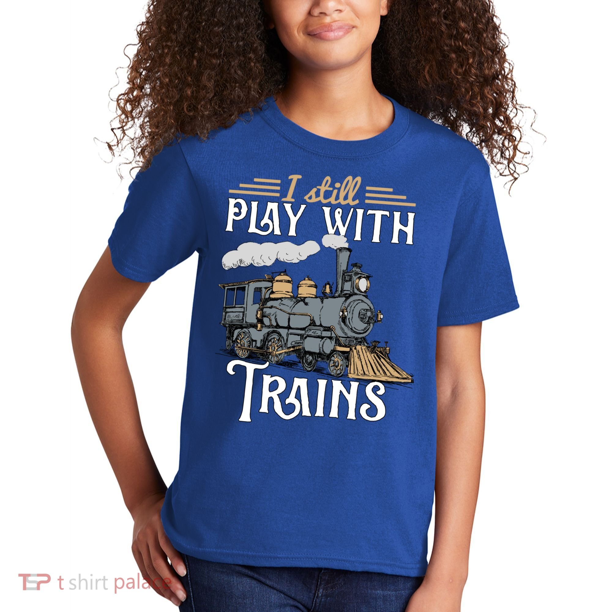 Model Steam Train Cute Gift Locomotive Trainspotting Meaningful Gift Kids T-Shirt