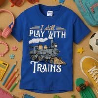 Model Steam Train Cute Gift Locomotive Trainspotting Meaningful Gift Kids T-Shirt thumb 3