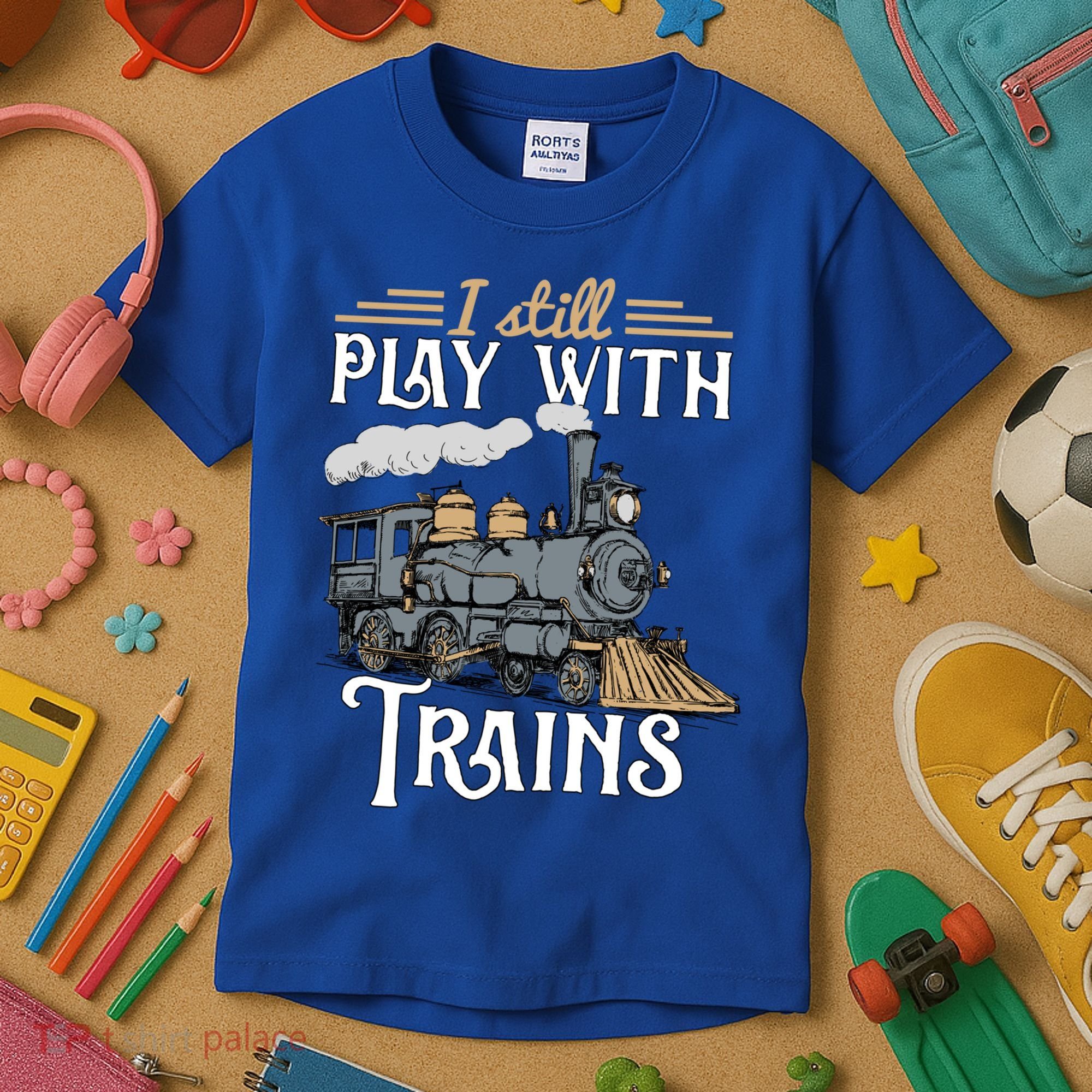 Model Steam Train Cute Gift Locomotive Trainspotting Meaningful Gift Kids T-Shirt