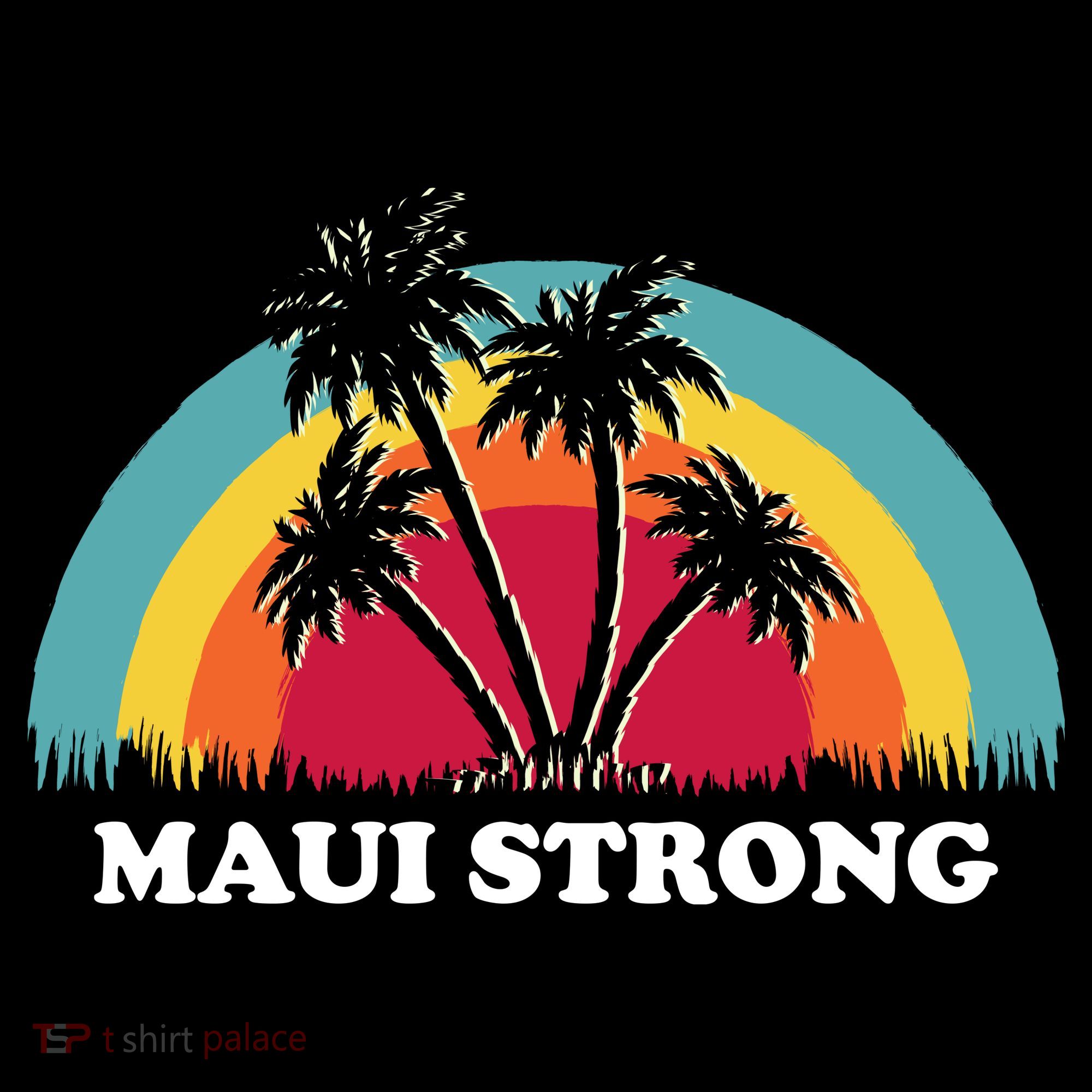 Maui Strong Tropical Hawaii Wildfire Coaster