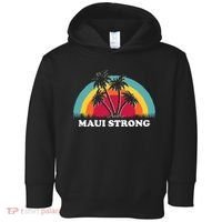Maui Strong Tropical Hawaii Wildfire Toddler Hoodie thumb 0
