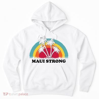 Maui Strong Tropical Hawaii Wildfire Hoodie