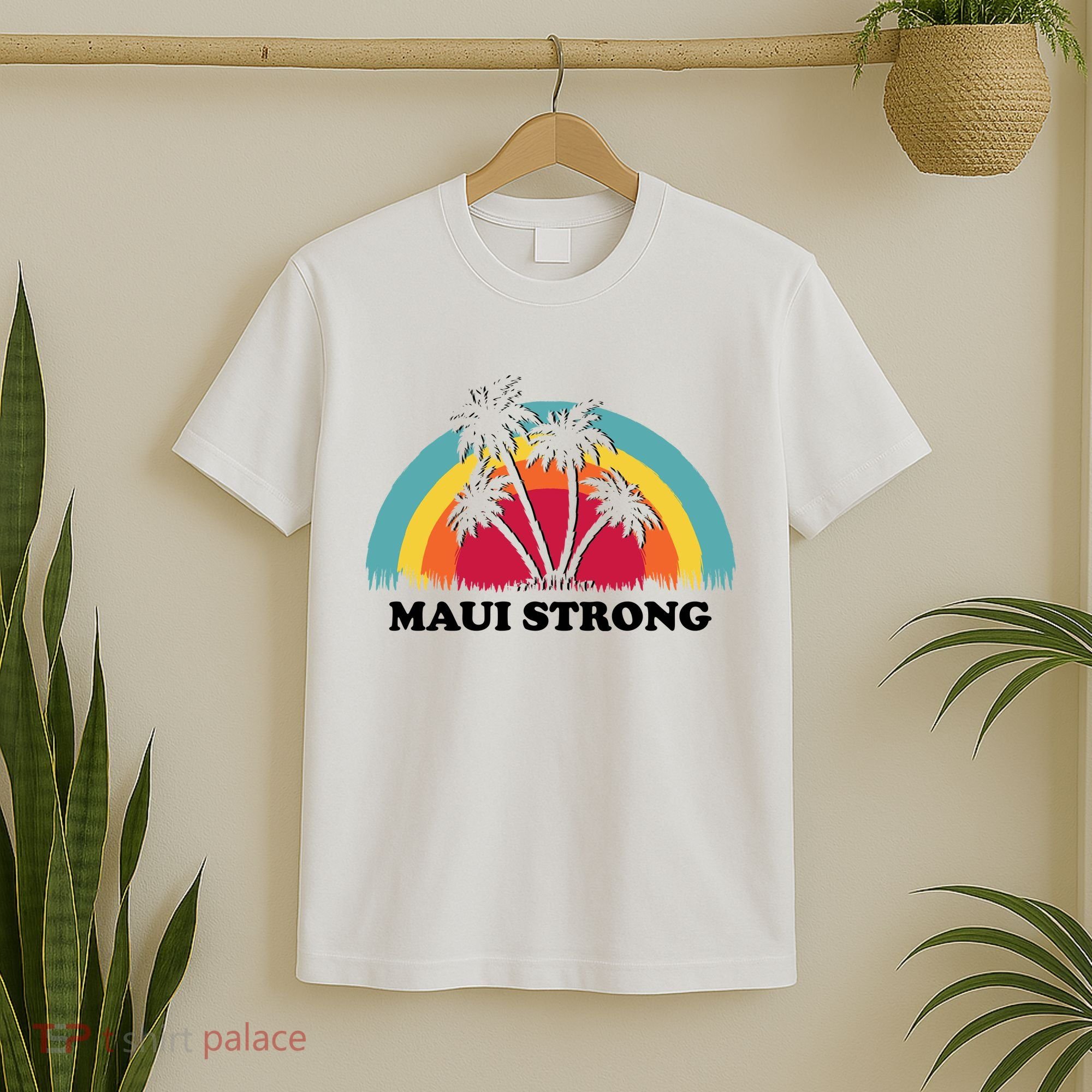 Maui Strong Tropical Hawaii Wildfire T-Shirt