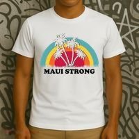 Maui Strong Tropical Hawaii Wildfire T-Shirt thumb 3
