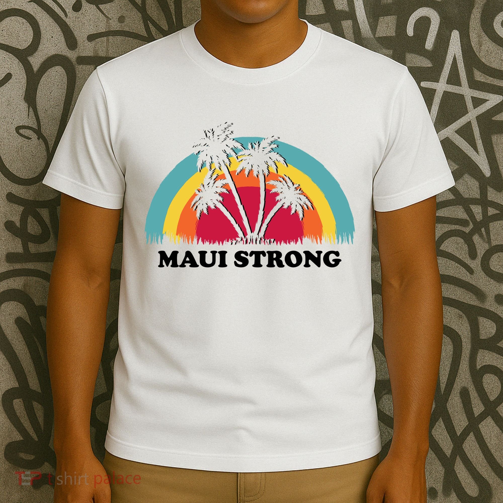 Maui Strong Tropical Hawaii Wildfire T-Shirt