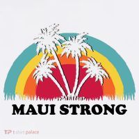 Maui Strong Tropical Hawaii Wildfire Button thumb 1