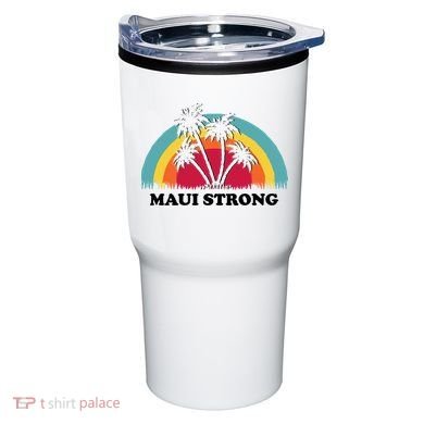 Maui Strong Tropical Hawaii Wildfire Tumbler