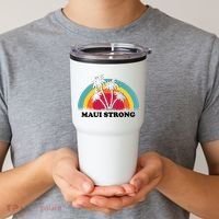 Maui Strong Tropical Hawaii Wildfire Tumbler thumb 2