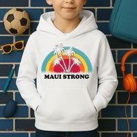 Maui Strong Tropical Hawaii Wildfire Kids Hoodie thumb 2