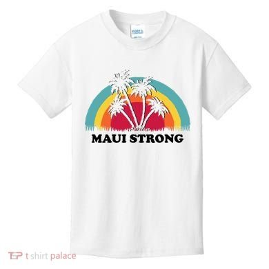 Maui Strong Tropical Hawaii Wildfire Kids T-Shirt