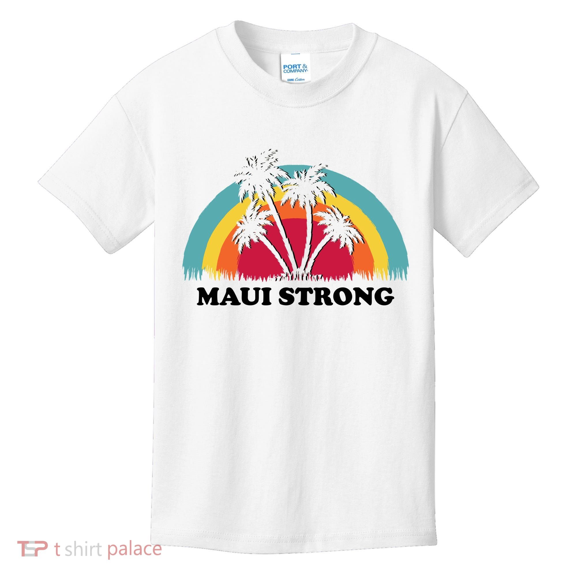 Maui Strong Tropical Hawaii Wildfire Kids T-Shirt