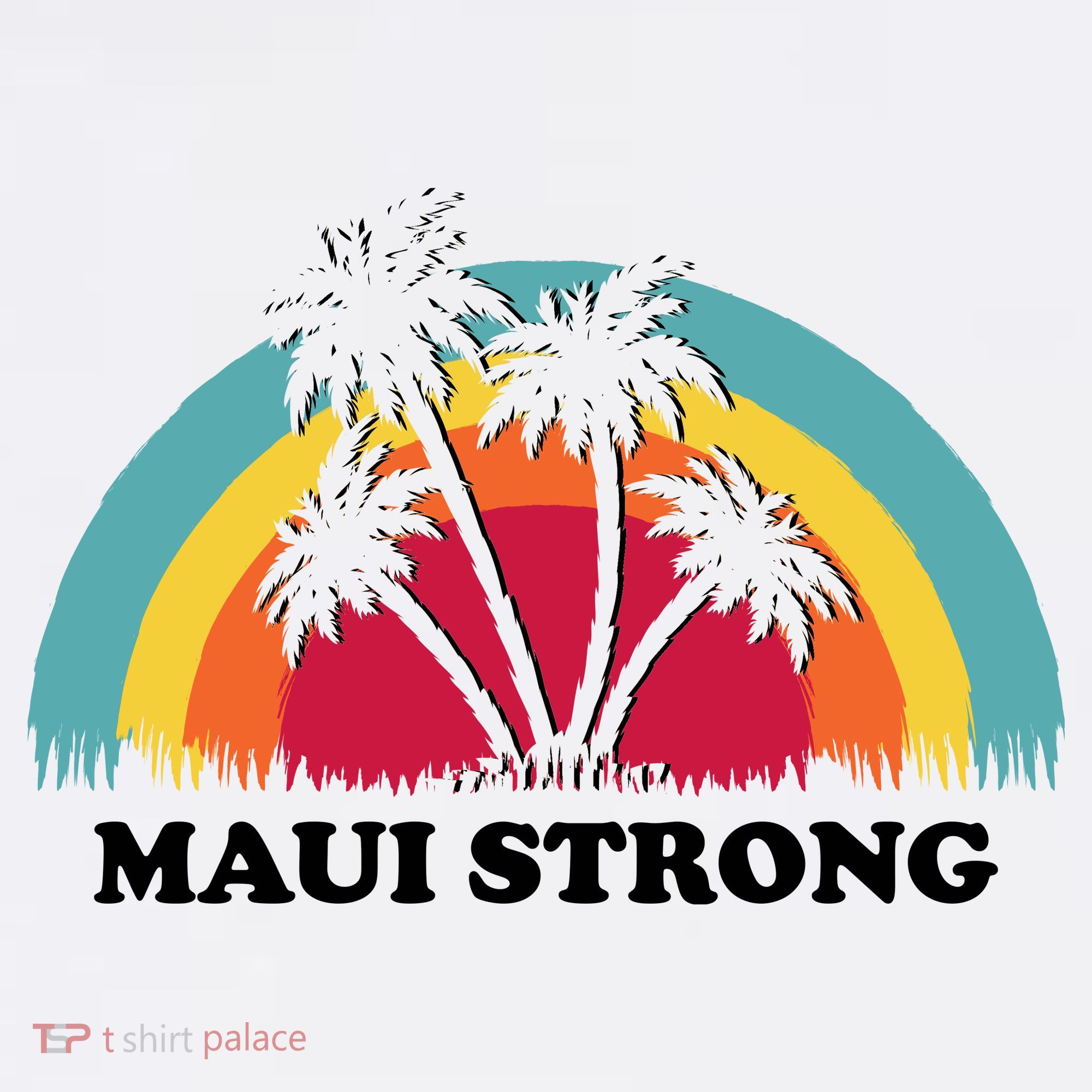Maui Strong Tropical Hawaii Wildfire Kids T-Shirt