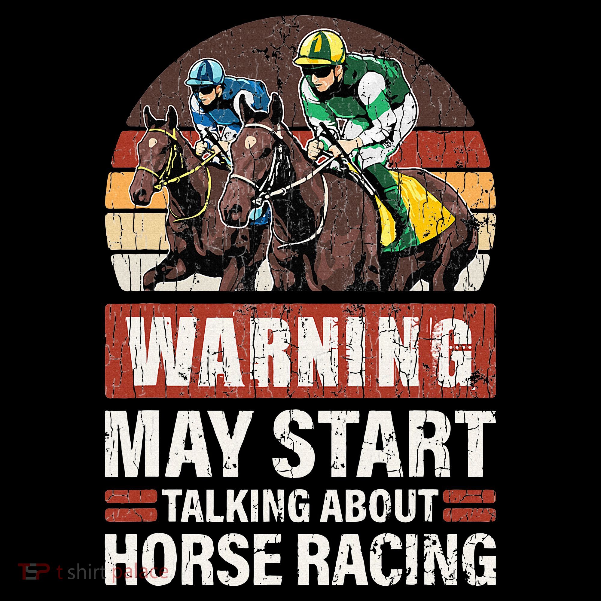 May Start Talking About Horse Racing Funny Racer Graphic Women's Hoodie