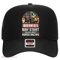 May Start Talking About Horse Racing Funny Racer Graphic Hat thumb 0