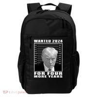 Mug Shot Trump Wanted 2024 For Four More Years Backpack thumb 0