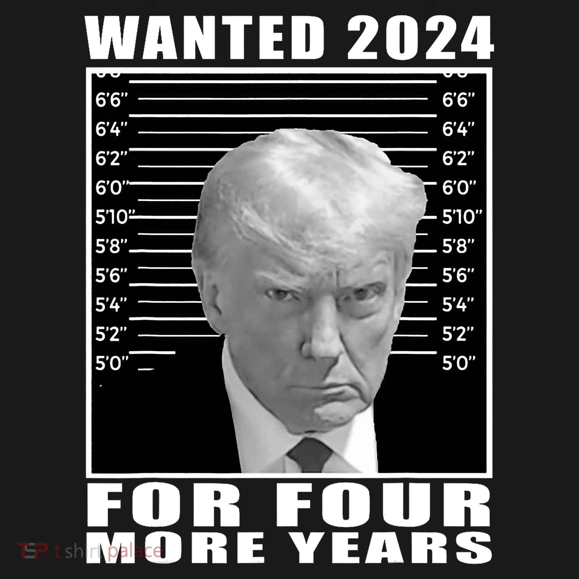 Mug Shot Trump Wanted 2024 For Four More Years Women's Tank Top
