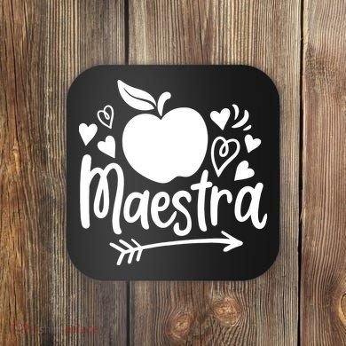 Maestra Spanish Teacher Coaster