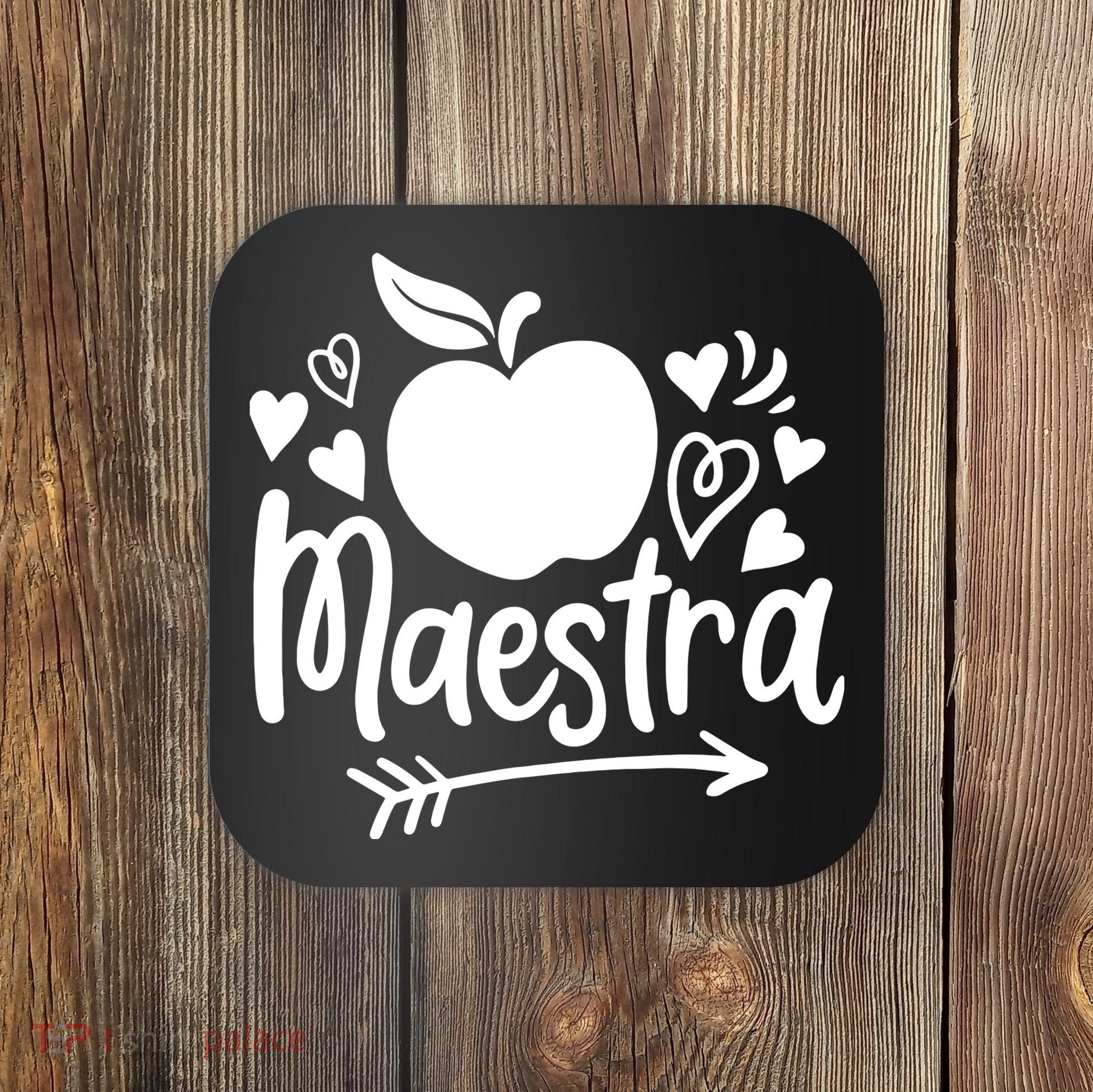 Maestra Spanish Teacher Coaster