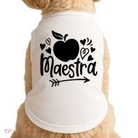 Maestra Spanish Teacher Doggie Tank thumb 0