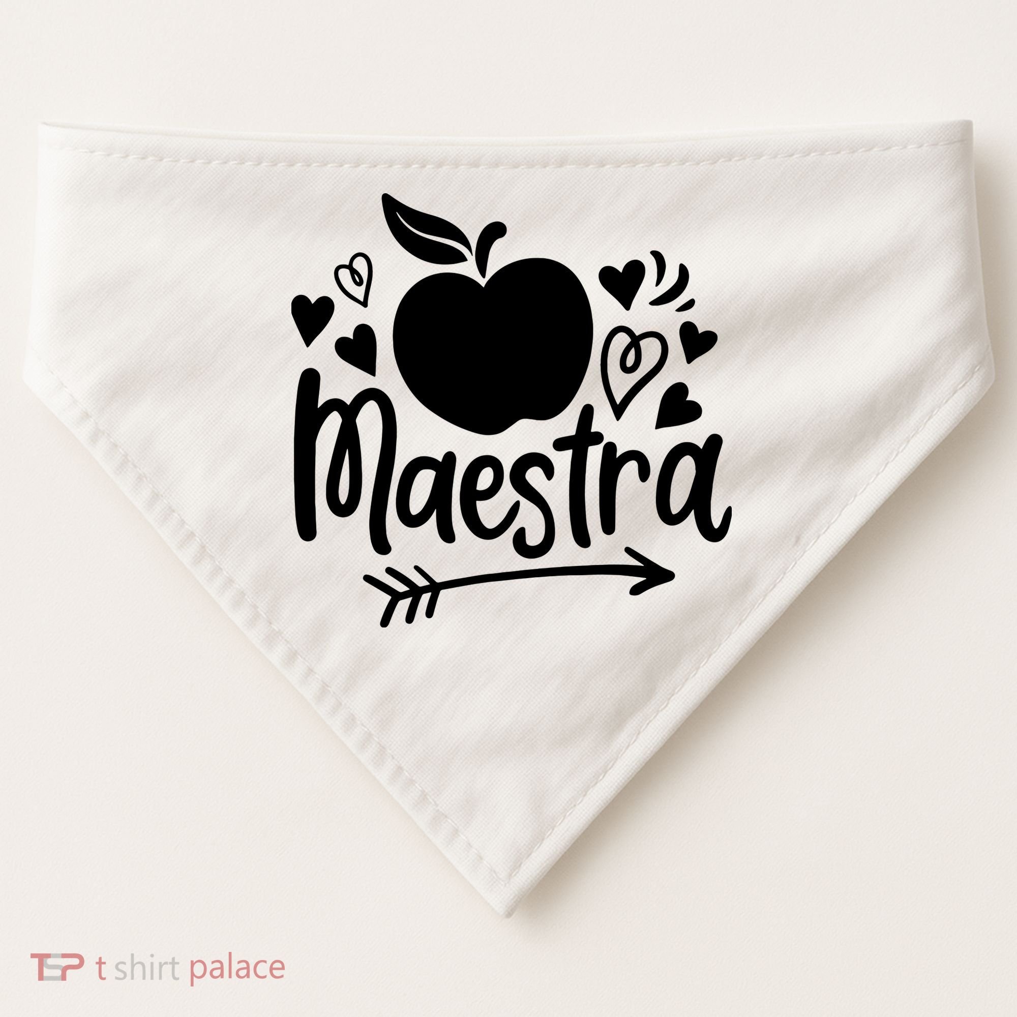 Maestra Spanish Teacher USA-Made Doggie Bandana