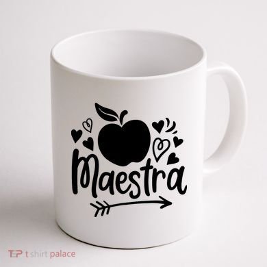 Maestra Spanish Teacher Coffee Mug back