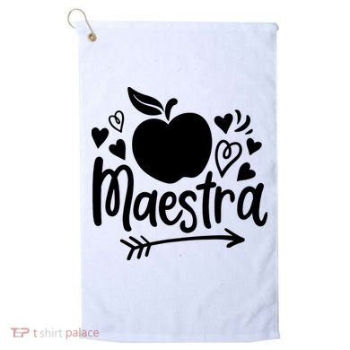 Maestra Spanish Teacher Golf Towel