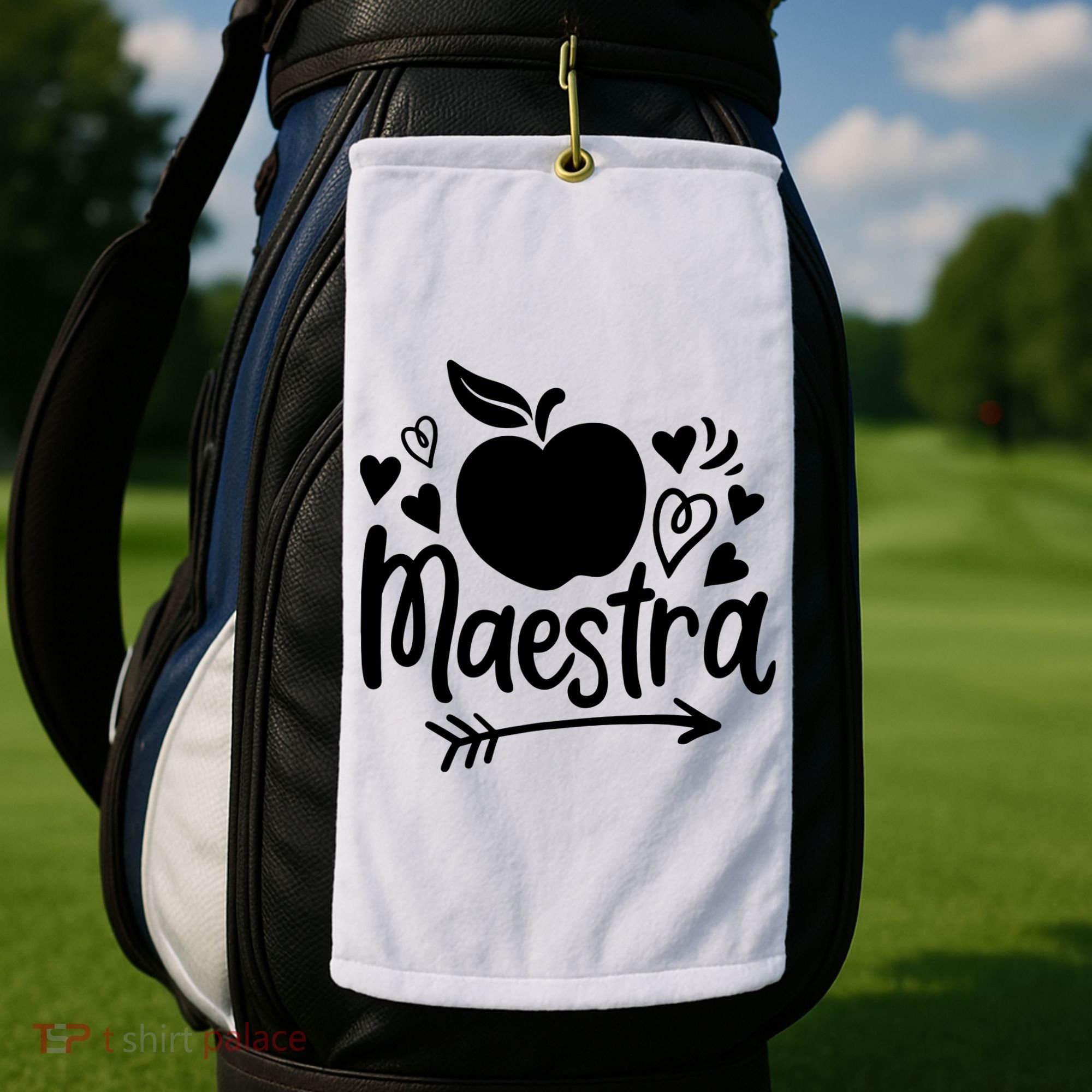 Maestra Spanish Teacher Golf Towel
