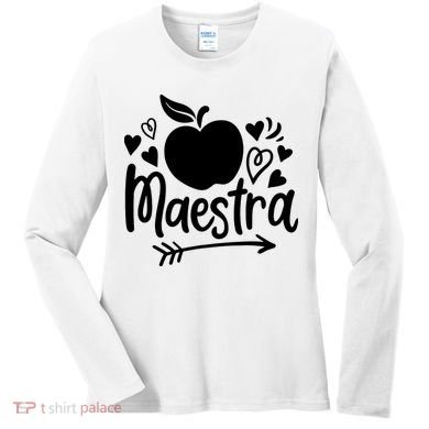 Maestra Spanish Teacher Women's Long Sleeve Shirt