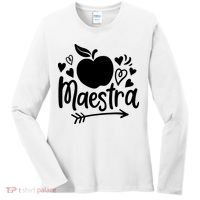 Maestra Spanish Teacher Women's Long Sleeve Shirt thumb 0