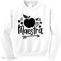 Maestra Spanish Teacher Kids Sweatshirt thumb 0