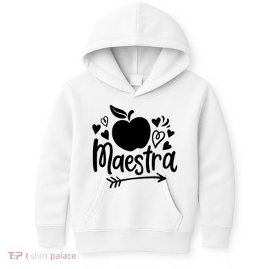 Maestra Spanish Teacher Kids Hoodie