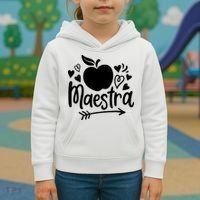Maestra Spanish Teacher Kids Hoodie thumb 3