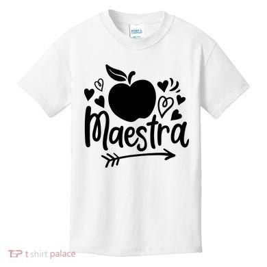 Maestra Spanish Teacher Kids T-Shirt