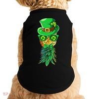 Mask Swinger Upside Down Pineapple Shamrock St Patrick's Day Doggie Tank thumb 0