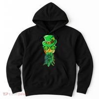 Mask Swinger Upside Down Pineapple Shamrock St Patrick's Day Hoodie thumb 0