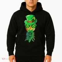 Mask Swinger Upside Down Pineapple Shamrock St Patrick's Day Hoodie thumb 2