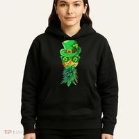 Mask Swinger Upside Down Pineapple Shamrock St Patrick's Day Hoodie thumb 5