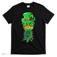 Mask Swinger Upside Down Pineapple Shamrock St Patrick's Day T-Shirt thumb 0