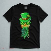 Mask Swinger Upside Down Pineapple Shamrock St Patrick's Day T-Shirt thumb 5