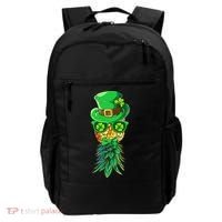 Mask Swinger Upside Down Pineapple Shamrock St Patrick's Day Backpack thumb 0