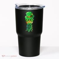 Mask Swinger Upside Down Pineapple Shamrock St Patrick's Day Tumbler thumb 0