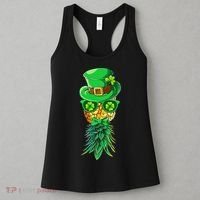 Mask Swinger Upside Down Pineapple Shamrock St Patrick's Day Women's Tank Top thumb 3
