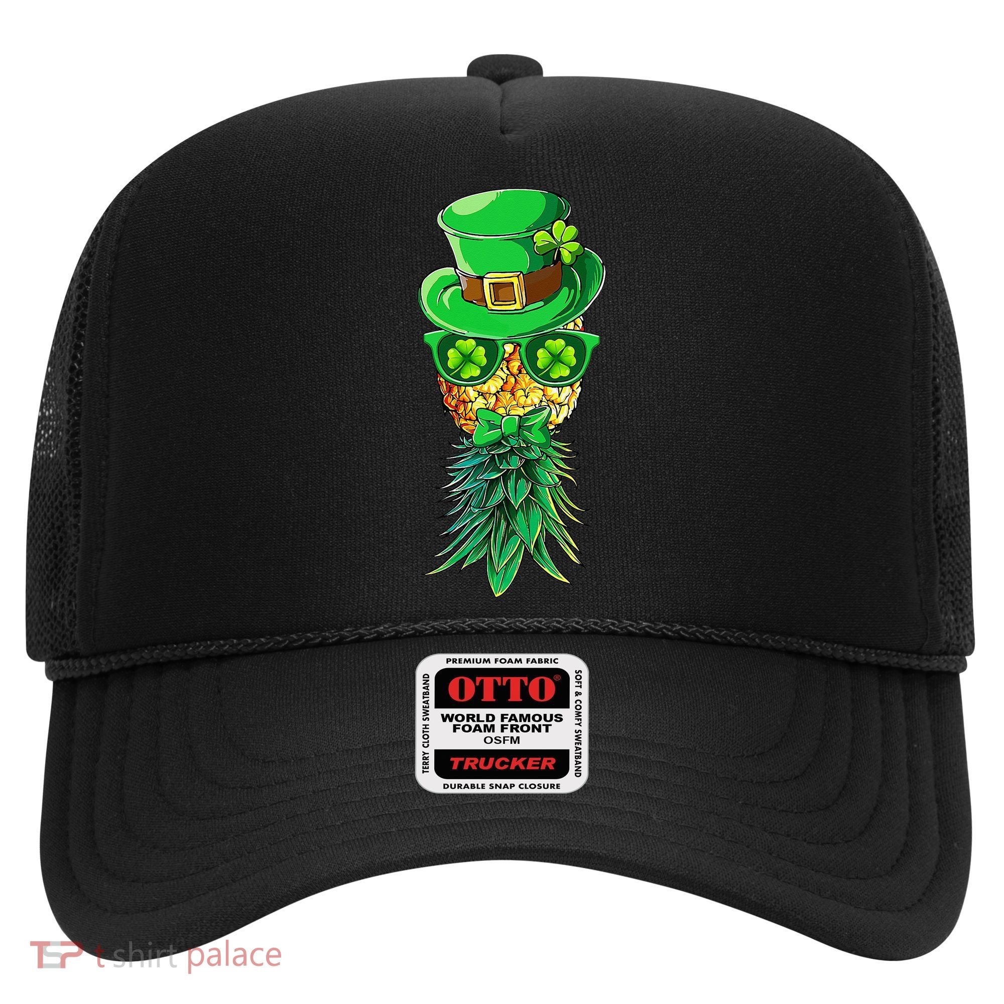 Mask Swinger Upside Down Pineapple Shamrock St Patrick's Day Hat
