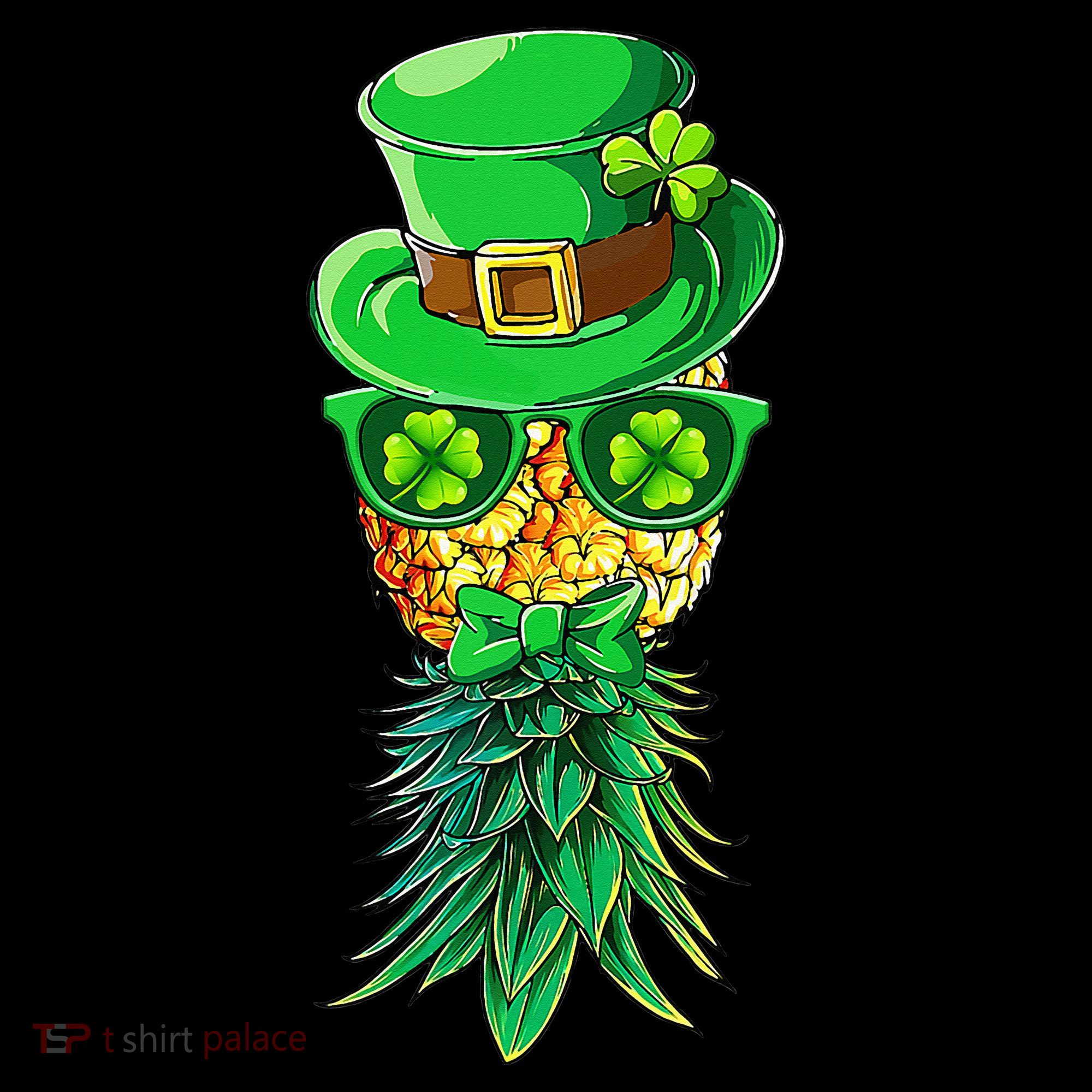 Mask Swinger Upside Down Pineapple Shamrock St Patrick's Day Toddler Hoodie