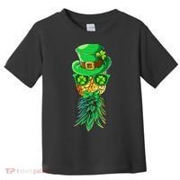 Mask Swinger Upside Down Pineapple Shamrock St Patrick's Day Toddler T-Shirt thumb 0