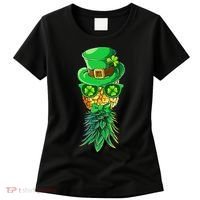 Mask Swinger Upside Down Pineapple Shamrock St Patrick's Day Women's T-Shirt thumb 0