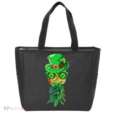 Mask Swinger Upside Down Pineapple Shamrock St Patrick's Day Tote Bag