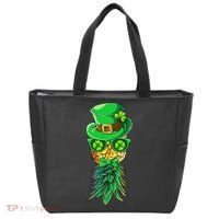 Mask Swinger Upside Down Pineapple Shamrock St Patrick's Day Tote Bag thumb 0